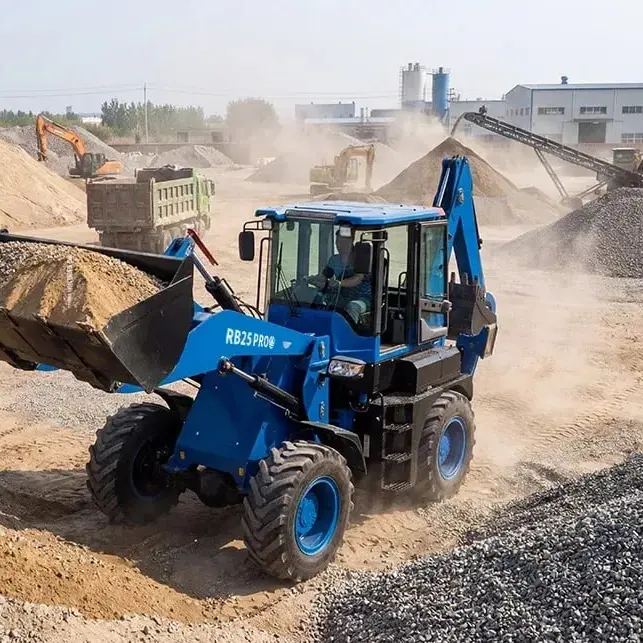 Rovokopač utovarivač RB25 na terenu