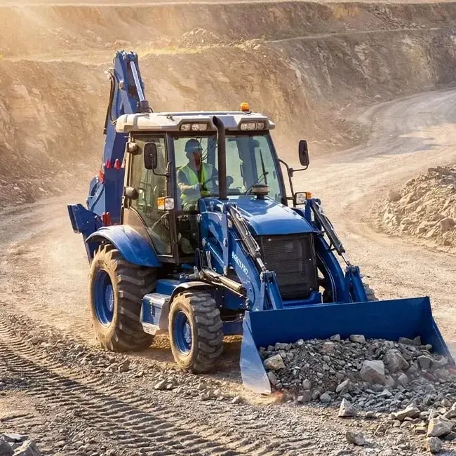 Rovokopač utovarivač RB29 na terenu